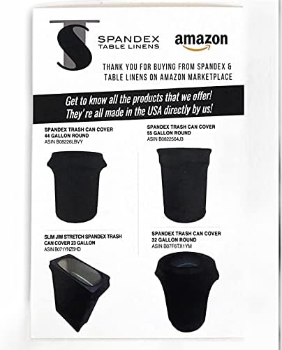 Spandex & Table LINENS Spandex Stretch Trash CAN Cover 55 Gallon Round - Image 7