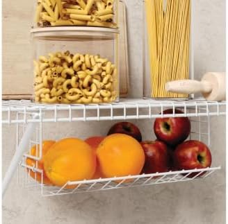 ClosetMaid Hideaway Hanging Wire Shelf for Closets, Pantries, Laundry Rooms, 6.89" H x 15.45" W x 7.78" D, White, 6-Pack - Image 6