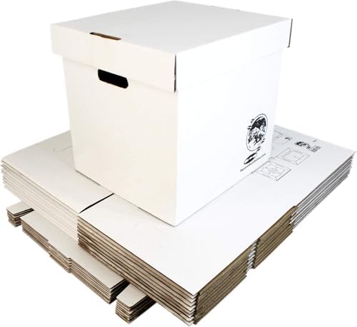 Durable Set of 10 12 inch Vinyl Record Storage Boxes - Heavy-Duty Cardboard Construction with Removable Lid - Holds Up to 90 Records Each - Built Tough for Long-Term, Secure Archival Storage - #12BC13 - Image 2