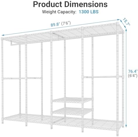 VIPEK V40 Plus Clothes Rack, Large Modular Closet System for Hanging - Image 4