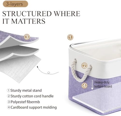 15x11x10 In Foldable Fabric Large Storage Bins with Handle 6 Pack - Image 2
