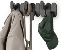 Umbra Tempo Wall Hooks, 6-Hook Coat Rack Wall Mount, Black by Umbra