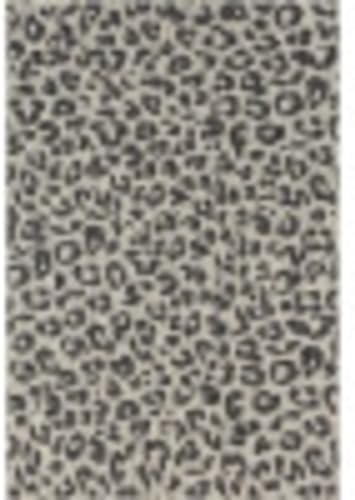 Unique Loom Outdoor Safari Collection Area Rug - Leopard (6' 1" x 9' Rectangle, Light Gray/ Gray) - Image 4