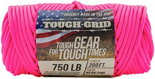 TOUGH-GRID 750 Paracord, 100% Nylon, Made in USA, Type IV Mil-Spec Cord - Image 3