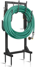 Winpull Garden Hose Holder, Metal Freestanding Hose Stand with 4 Spikes, Holds up to 150FT Hose, Sturdy Hose Reel Alternative, Heavy Duty Hose Storage for Outside Yard Lawn by Winpull