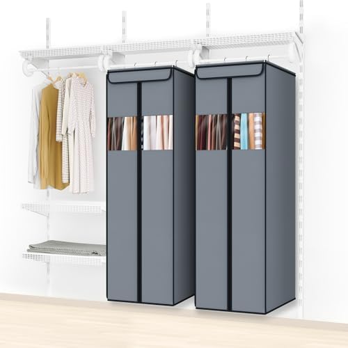 Zilink Garment Bags for Hanging Clothes Hanging Storage Bags 54 in, 2 Pack - Image 6