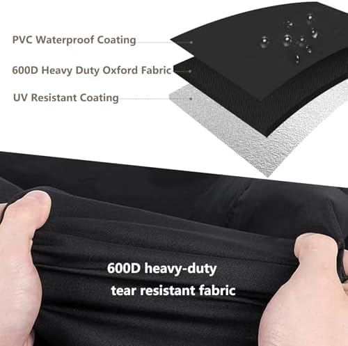 Garment Rack Cover,Heavy Duty 600D Dustproof Waterproof Clothing Rack Covers with Zipper - Clothing Rack Covers for 47.2"W x 17.7"D x 80.7"H Metal Racks （Cover Only) - Image 3