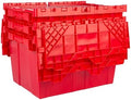 HE HUDSON EXCHANGE 21.9x15.2x12.8” (3 Pack, 12.7 Gallon) Tote with Attached Lid, Red by HudsonExchange