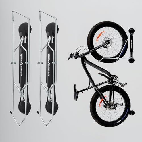 Steadyrack Fat Bike Wall Mount, Vertical Storage for 2.8 to 4.5 in Tires - Image 3