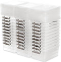 Citylife 30Packs 1.3Qt Small Storage Bins with Lids,Stackable Clear by CITYLIFEHomeOrganization
