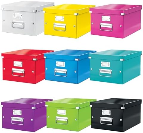 Leitz A5 Storage Box, Click and Store Range 60430001 - Small, Blue Storage Box A4 - Image 5