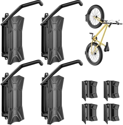 monTEK Swivel Bike Wall Mount for Fat Tire, Up to 4.5" Tire Width, 4 Pack by monTEK