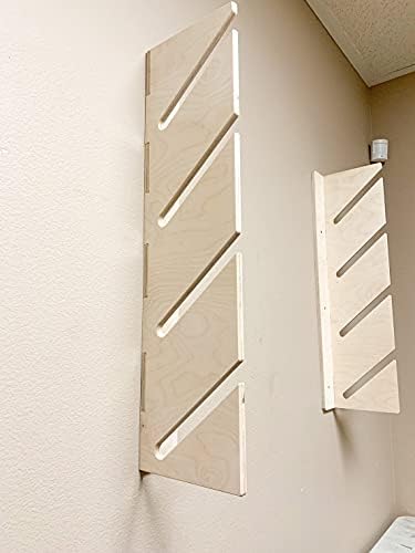 Wooden Board Rack Display Shelf - Snowboard Skateboard Ski Longboard Changeable Size Wood Color - Image 4
