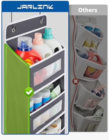 JARLINK Over The Door Organizer, 5 Shelf Hanging Organizer w/ 5 Pockets - Image 4