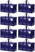 Songrey Extra Large Heavy Duty Moving Bags, 8 Pack, Dark Blue by Unknown