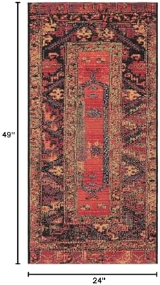 Unique Loom Outdoor Tribal Collection Area Rug - Quepos (2' x 4' 1" Runner Multi/Black) - Image 2