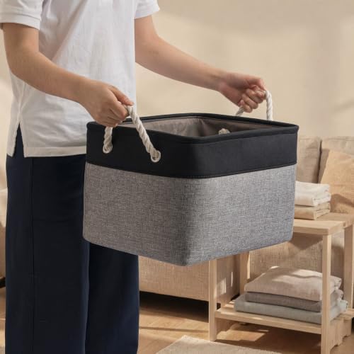 15x11x10 In Foldable Fabric Large Storage Bins with Handle 6 Pack - Image 5