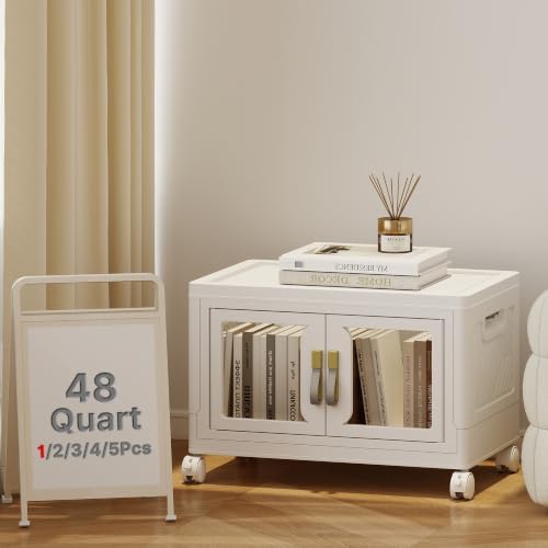 UAMFURI Stackable Storage Bins with Lids, 48QT Extra Large Storage Cabinet by UAMFURIDirect
