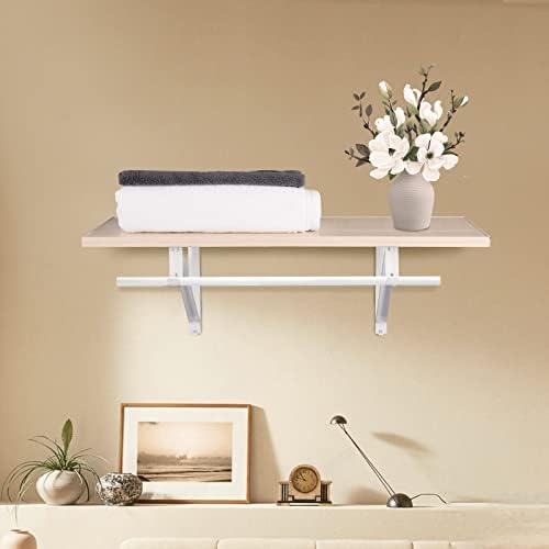 Closet Rod Brackets 11x9.5in, 10 Pack Closet Shelf Brackets, White - Image 6