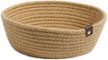 Atyhao Natural Cotton Rope Storage Baskets, Multi Sized 3 Pieces Set Round Organizer Bins for Home Decor Closet Toys Desktop Cosmetic Kid's Room Storage Nursery Bins (Hemp Rope) by Atyhao