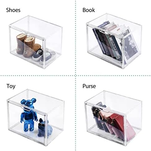 starogegc Purse Organizer for Closet, Clear Acrylic Display Case, 5Pack - Image 6
