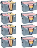 VENO Moving Bags, Wide Open Top, Clear Window, Light Blue, 8 Pack by Veno