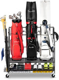 FHXZH Golf Bag Storage Garage Organizer - Golf Bag Stand with Wheels by FHXZH