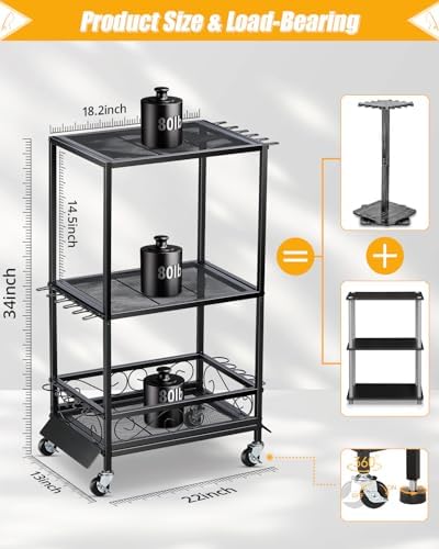 EXTCCT Fishing Rod Holder - Fishing Pole Rack for 10 Rods - Adjustable Height Fishing Gear Equipment Organizer Storage Solution for Garage Basement or Indoor - Image 6