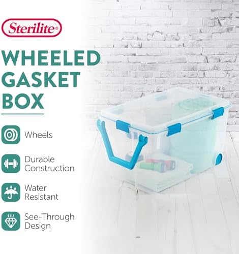 Sterilite Gasket Storage Box with Lids for Home & Office, 120 Quart, 9-Pack - Image 3