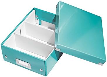 Leitz A5 Storage Box, Click and Store Range 60430001 - Small, White Organiser Box A5 by Leitz