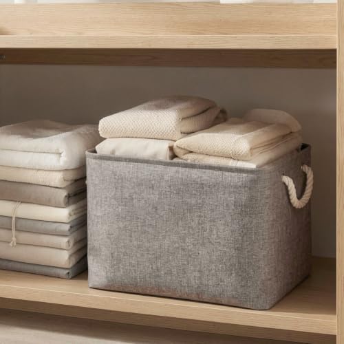 16x12x12 In Foldable Fabric Large Storage Bins with Handle 3 Pack - Image 6