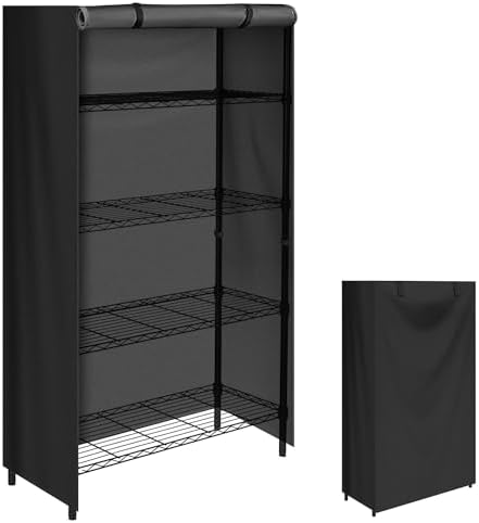 Storage Shelf Cover Waterproof Wire Rack Cover with Zipper 36"Wx18"Dx72"H by CATOTEL