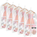 Univivi 40 Inch Dance Costume Garment Bags for Dancers, Clear, 5 Pack by Univivi
