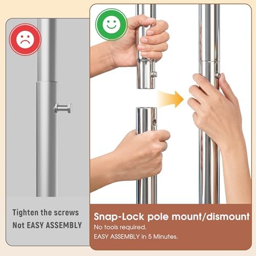 Raybee Heavy Duty Clothes Rack Clothing Racks for Hanging Clothes - Image 5