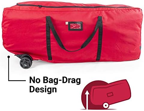 EZ Roller 9 Foot Christmas Tree Storage Bag with Wheels, Rolling Duffle Bag - Image 3