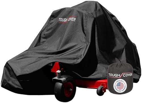 Tough Cover Zero-Turn Mower Cover, Premium 600D, Waterproof, Black by ToughCover