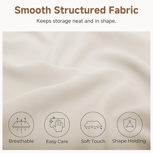 StorageWorks Fabric Storage Bins with Lids, Closet Storage Bins - Image 4