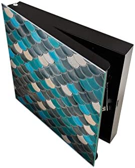 Concept Crystal 50 Keys Cabinet with Decorative Front Panel and Glass White Board KN06: Textures and Tiles 2 Series - Image 3