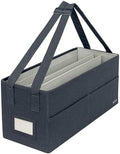 Leitz Fabric Hot Desking Work Bag & Storage Bag, Laptop Bag & Desk Tidy Organiser for Stationery & Laptop Accessories, w. Carry Handles, Foldable & Eco Conscious, Recycle Range, Velvet Grey, 64440089 by Leitz