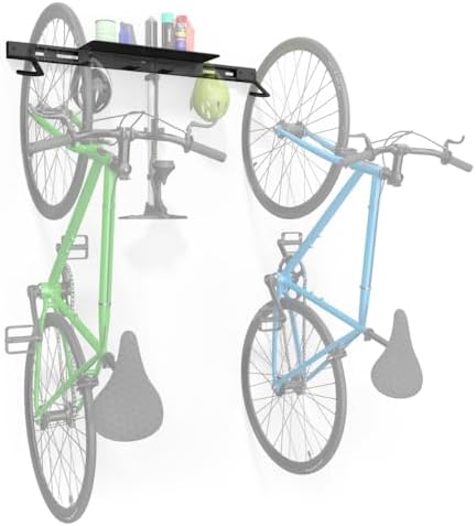 Koova Wall Mount Bike Rack | Steel Bike Mount | Adjustable Hangers | Easy Mount | USA Made by Koova