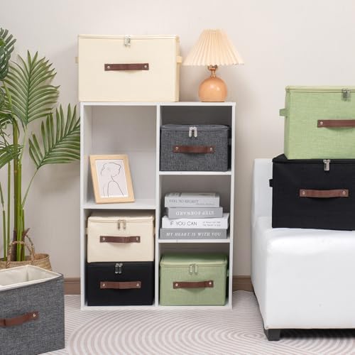 3PCS Storage Bins with Zipper Lid Decorative Lidded Boxes Basket - Image 6