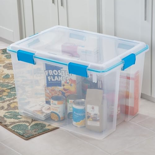 Sterilite Gasket Storage Box with Lids for Home & Office, 80 Quart, 12-Pack - Image 6