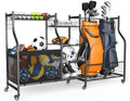 WALMANN Golf Bag Storage with Wheels, Rolling Sports Equipment Organizer by WALMANN