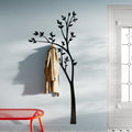 Parametric Tree Coat Rack Wall Mounted, 6 Hooks Black Metal Wall Art, Vertical Entryway Organizer, Hat and Coat Hanger, 33 x 75 in by Unknown