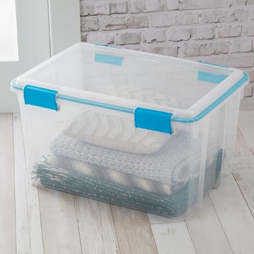 Sterilite Gasket Storage Box with Lids for Home & Office, 54 Quart, 8-Pack - Image 6