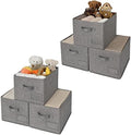 GRANNY SAYS Bundle of 3-Pack Storage Bins for Closet & 3-Pack Rectangle Lidless Storage Bins by GRANNYSAYS