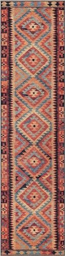 Unique Loom Outdoor Tribal Collection Area Rug - Tortuguero (2' 7" x 11' Runner Multi/Blue) - Image 3