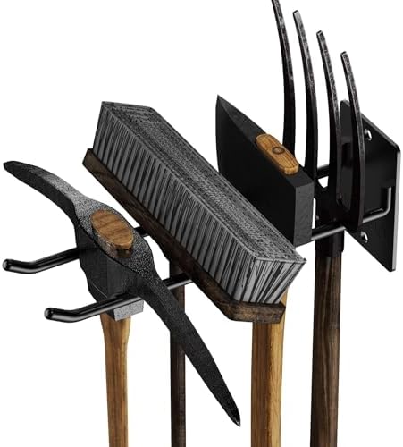 4-Pack Solid Steel Garage Wall Hooks for Tools - Image 6