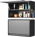 Garage Wall Cabinet, 19.7" H Metal Wall Cabinet with Up-Flip Door by Yoonkool