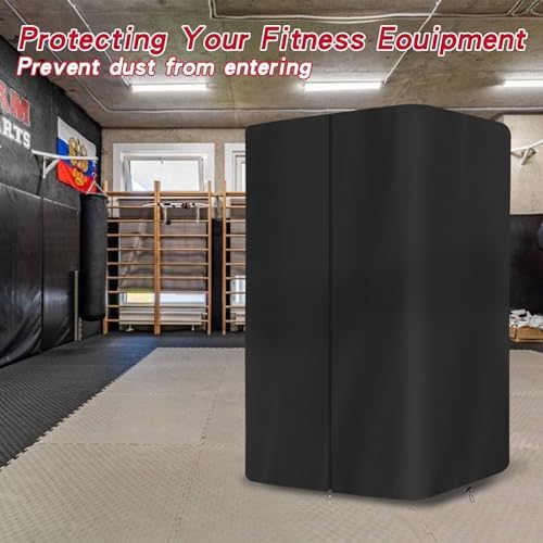 Gym Rack Cover Squat Rack Cover, Heavy-Duty 600D Oxford Power Cage Cover with Zipper, Waterproof Dustproof UV Protection – Gym Equipment Cover for Home Gym - Image 6
